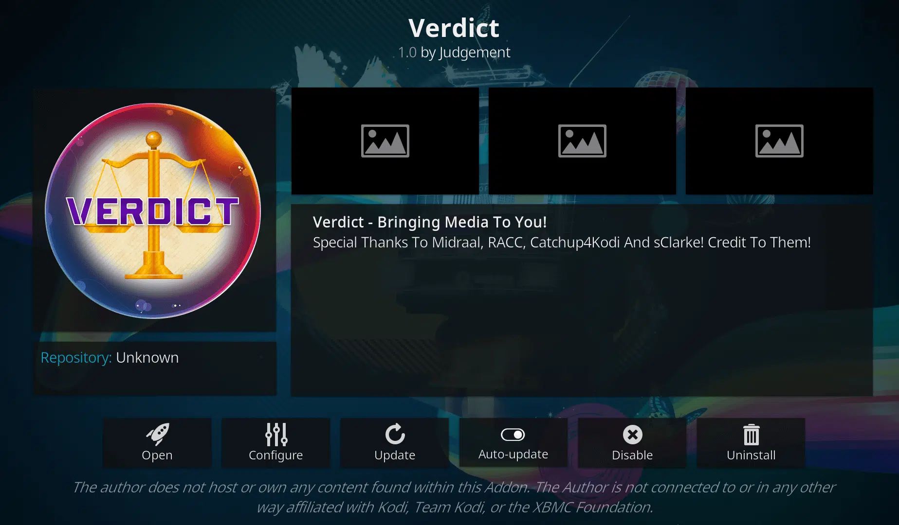 how to install verdict addon on kodi 17.6 krypton