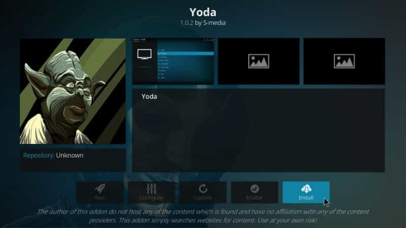 how to install yoda addon on kodi 17.6 krypton