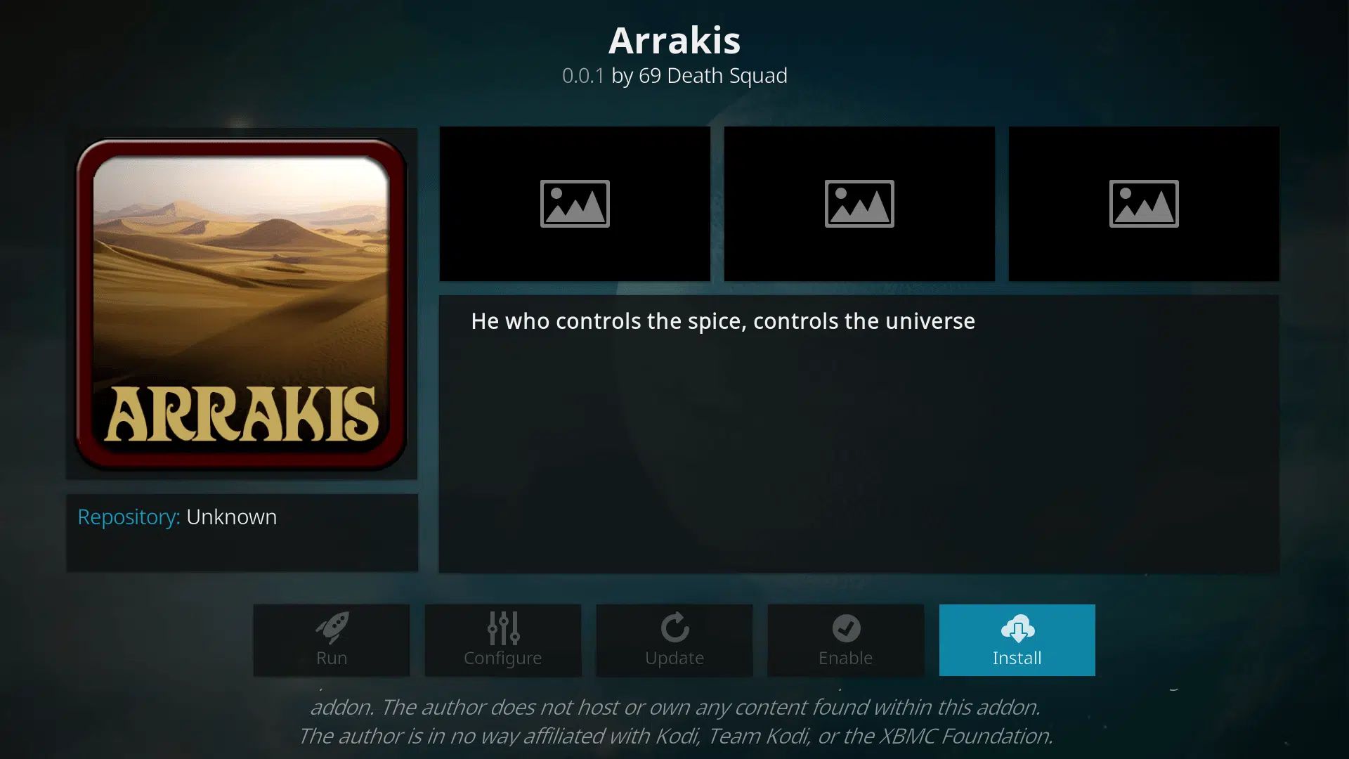 How to install the Arrakis Addon on Kodi 17.6 Krypton