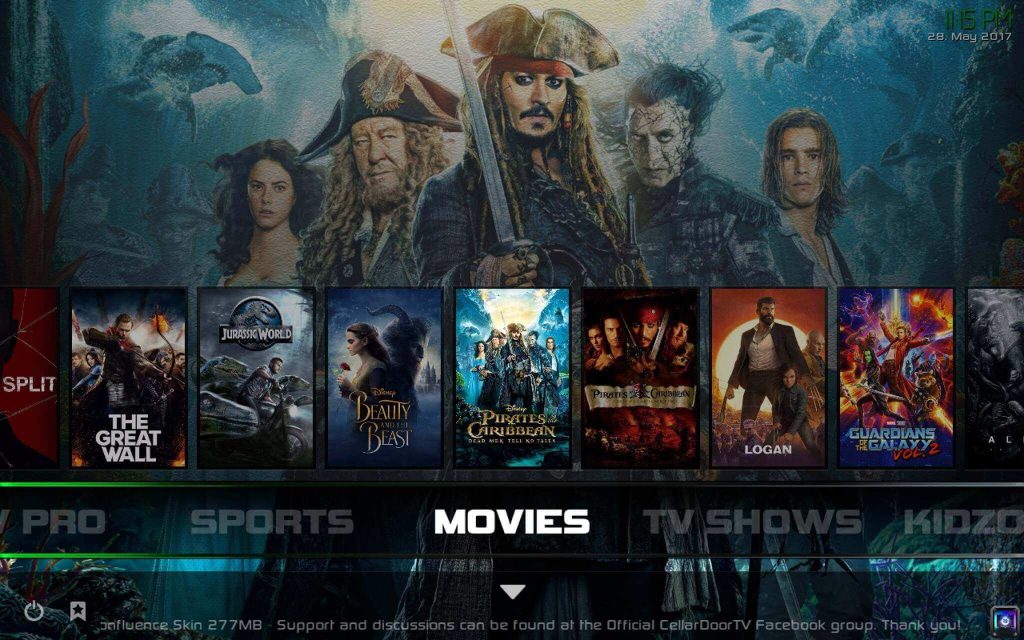 CellarDoor TV Infusion Build Kodi 17.6 Krypton