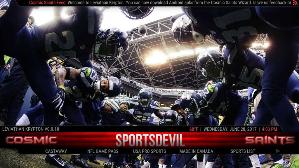 CosmicSaints Leviathan Build Kodi 17.6 Krypton