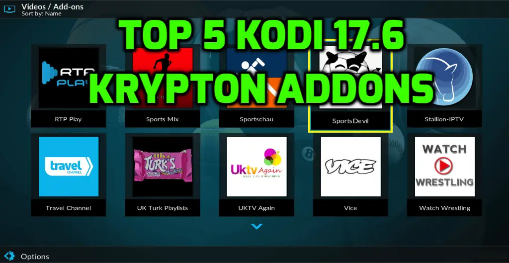 Best Kodi 17.6 Krypton Addons October 2019